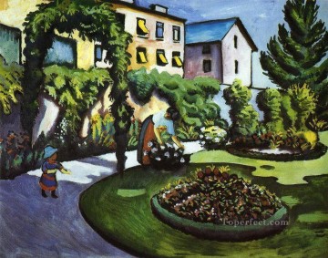 抽象的かつ装飾的 Painting - 庭園絵画表現主義